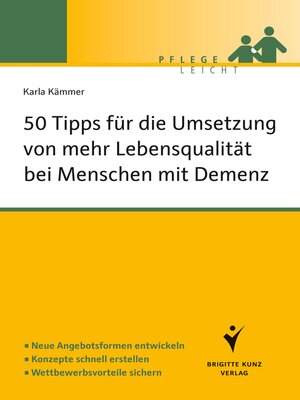 cover image of 50 Tipps für die Umsetzung von mehr Lebensqualität bei Menschen mit Demenz
